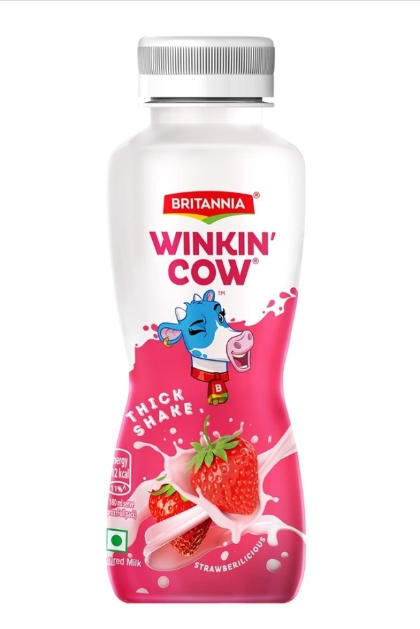 Britannia Winkin Cow Strawberry Milkshake