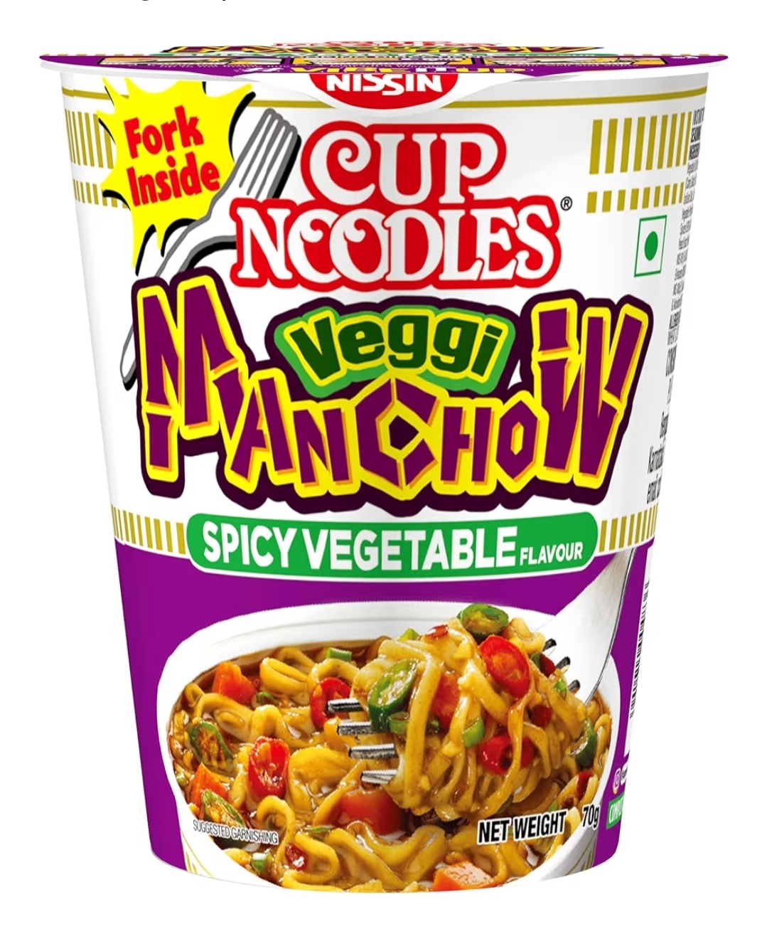 Nissin Veg Cup Noodles Zesty Manchow Magic 70g