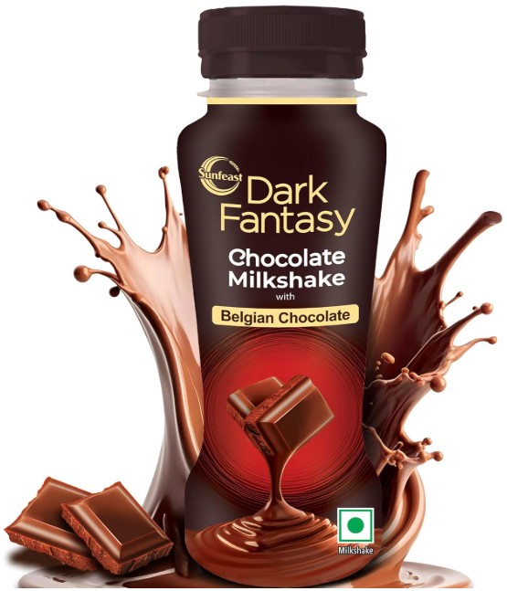 Dark Fantasy Chocolate Milkshake With Belgian Chocolate