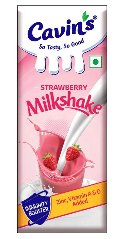 Cavin's Strawberry Milkshake - 170ml