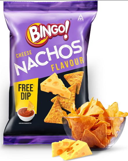 Bingo! Cheese Nachos 42 g (With Free Dip)